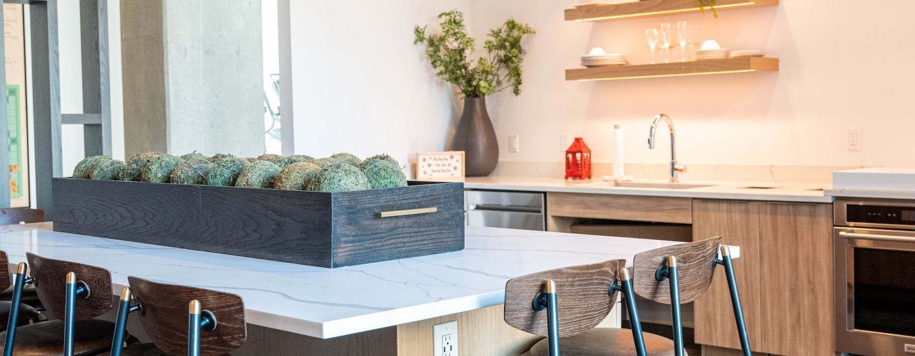 a resident lounge and kitchen